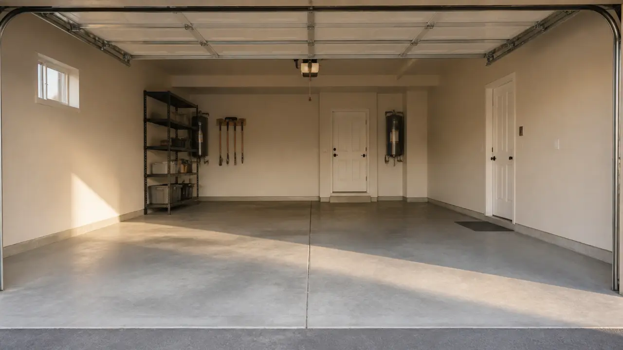 Clean garage after junk removal